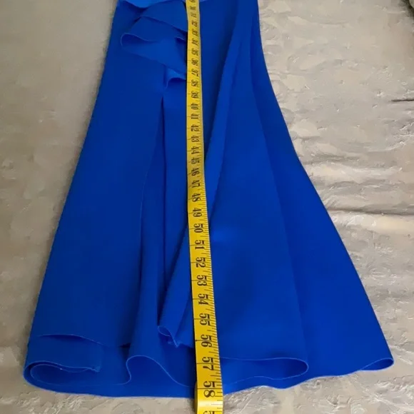 Jessica Howard Blue Ruched Wrap Maxi Dress - Picture 11 of 11